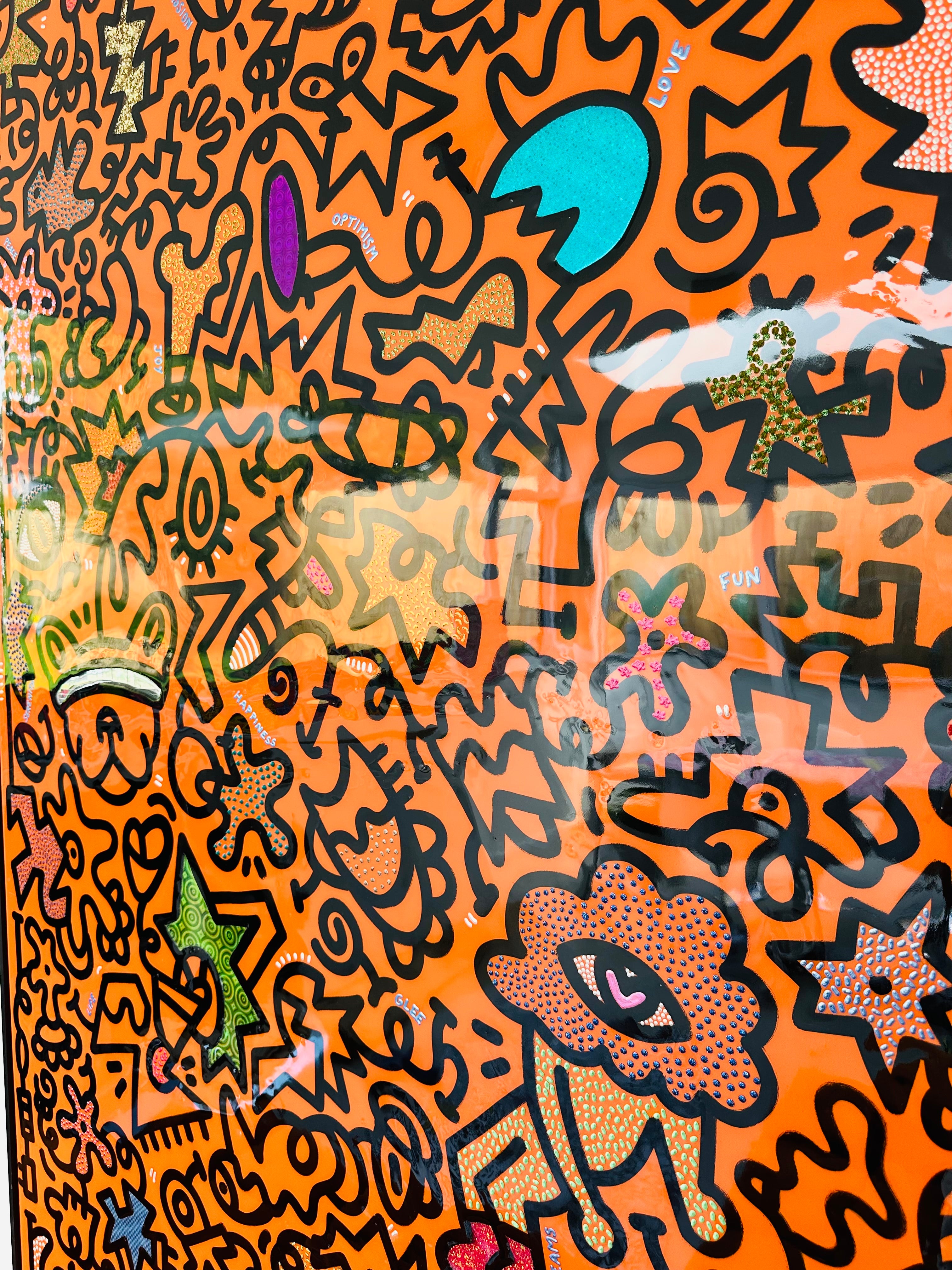 tableau pop art deco intérieure interior expo peintre belge artiste belge decoration original peinture Keith haring peps good vibes decoratie belgique Bruxelles Brussel print gallery popart epoxy résine resin contemporain contemporary abstract abstrait kunst kunstenaar belg Belgium Belgian artist design galerie galerij affordable art fair Brussels aaf doodle