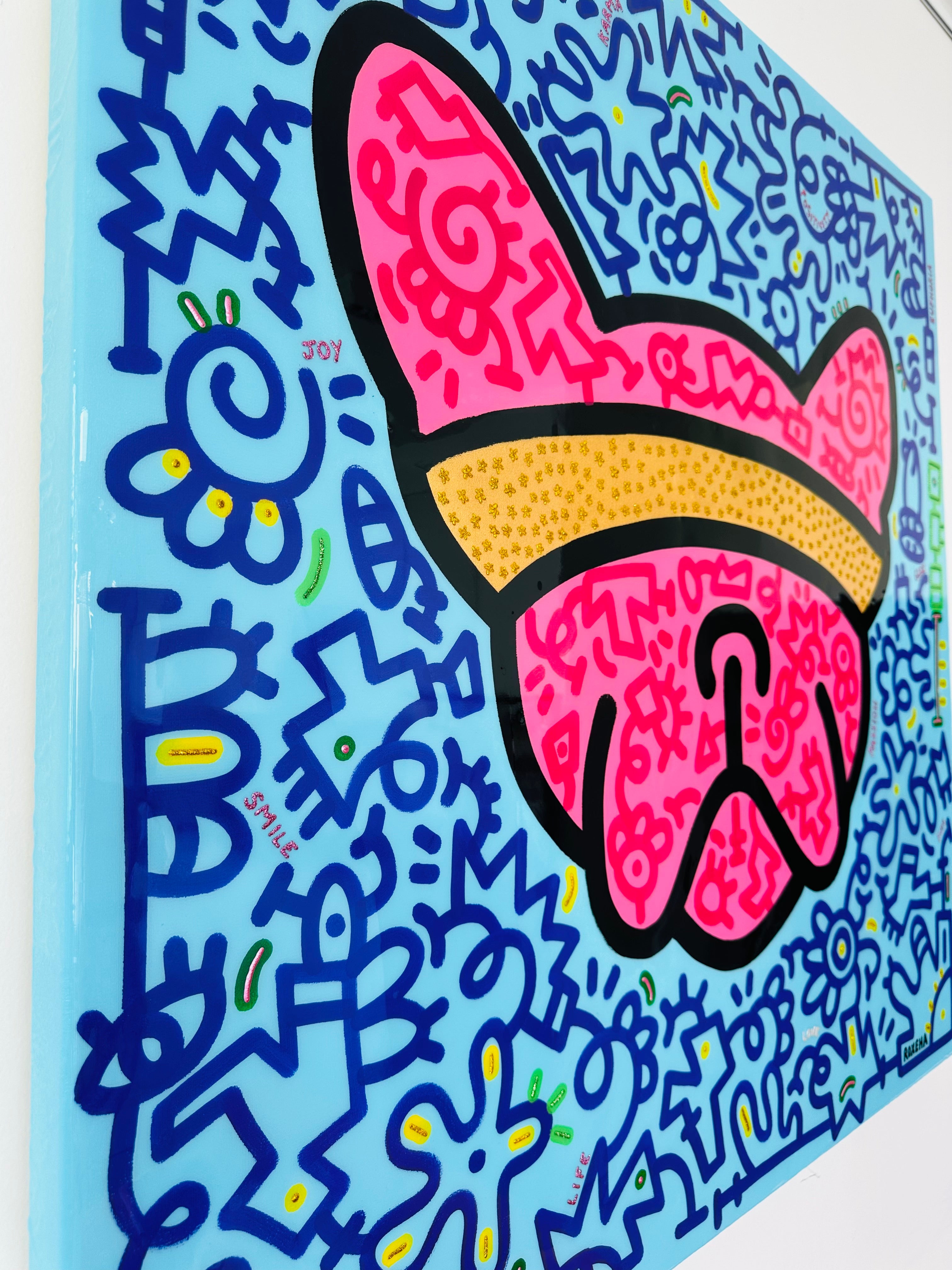 tableau pop art deco intérieure interior expo peintre belge artiste belge decoration original peinture Keith haring peps good vibes decoratie belgique Bruxelles Brussel print gallery popart epoxy résine resin contemporain contemporary abstract abstrait kunst kunstenaar belg Belgium Belgian artist design galerie galerij affordable art fair Brussels aaf doodle