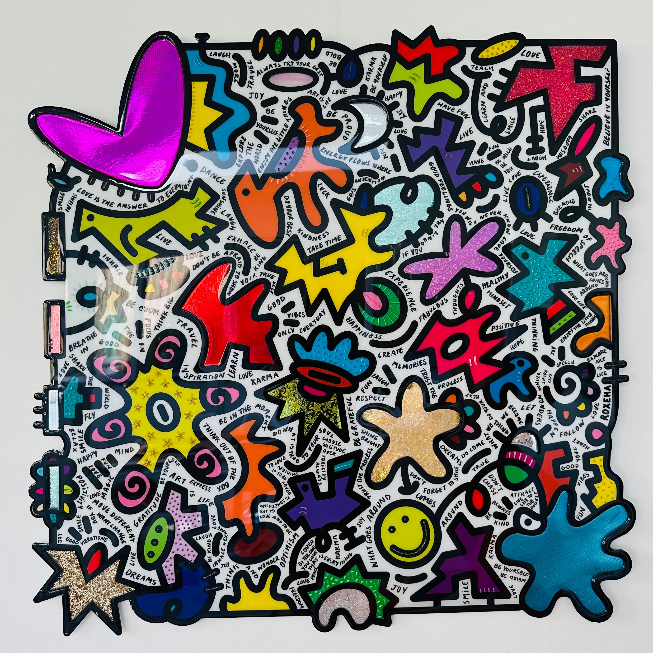 tableau pop art deco intérieure interior expo peintre belge artiste belge decoration original peinture Keith haring peps good vibes decoratie belgique Bruxelles Brussel print gallery popart epoxy résine resin contemporain contemporary abstract abstrait kunst kunstenaar belg Belgium Belgian artist design galerie galerij affordable art fair Brussels aaf doodle