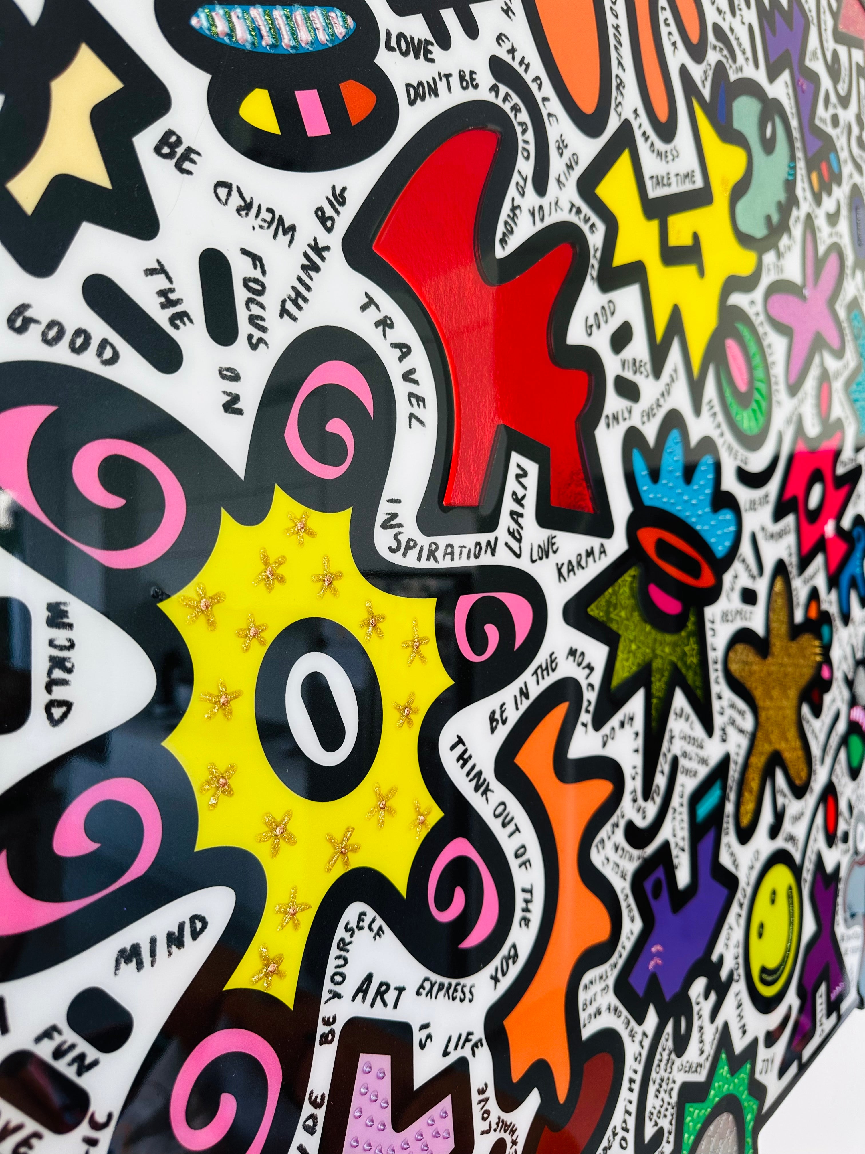 tableau pop art deco intérieure interior expo peintre belge artiste belge decoration original peinture Keith haring peps good vibes decoratie belgique Bruxelles Brussel print gallery popart epoxy résine resin contemporain contemporary abstract abstrait kunst kunstenaar belg Belgium Belgian artist design galerie galerij affordable art fair Brussels aaf doodle