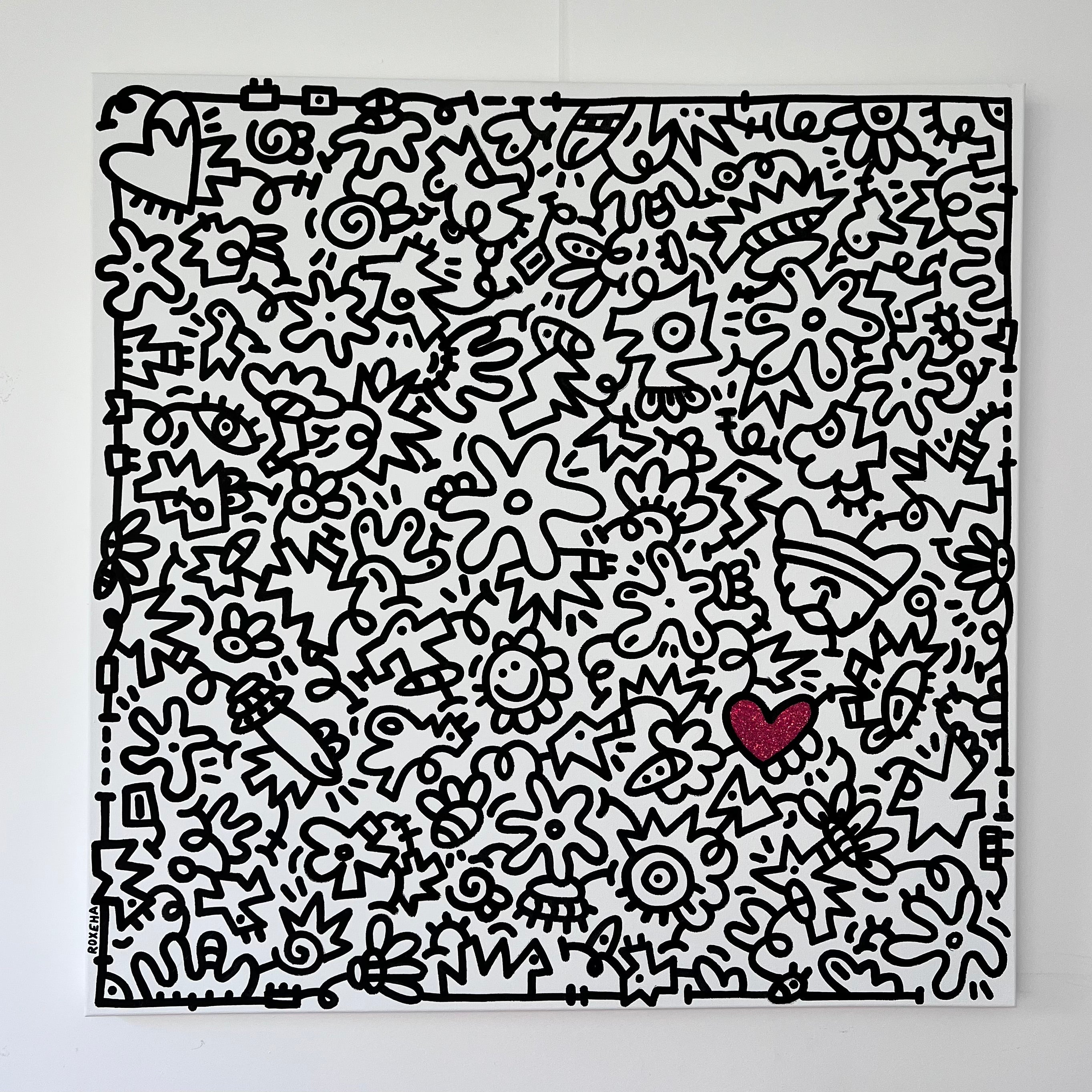 tableau pop art deco intérieure interior expo peintre belge artiste belge decoration original peinture Keith haring peps good vibes decoratie belgique Bruxelles Brussel print gallery popart epoxy résine resin contemporain contemporary abstract abstrait kunst kunstenaar belg Belgium Belgian artist design galerie galerij affordable art fair Brussels aaf doodle