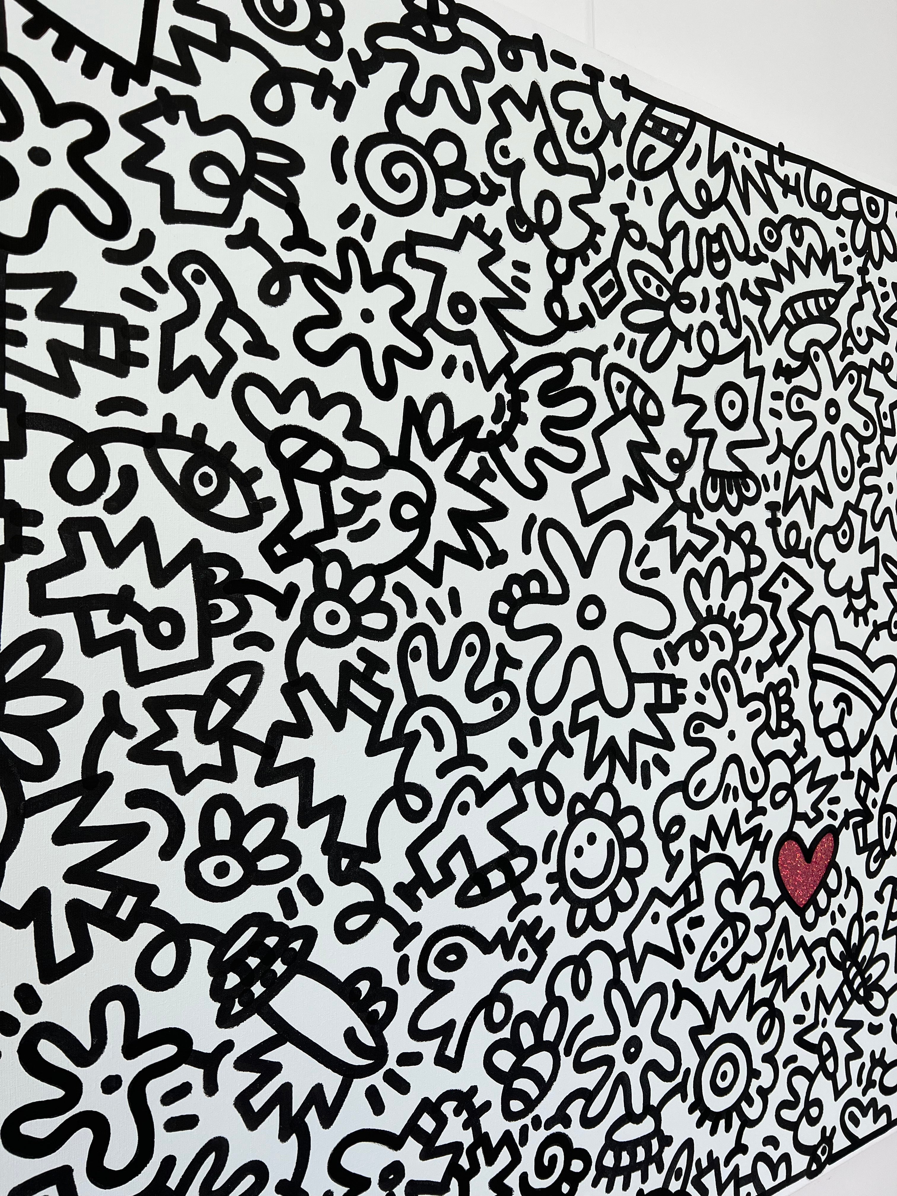 tableau pop art deco intérieure interior expo peintre belge artiste belge decoration original peinture Keith haring peps good vibes decoratie belgique Bruxelles Brussel print gallery popart epoxy résine resin contemporain contemporary abstract abstrait kunst kunstenaar belg Belgium Belgian artist design galerie galerij affordable art fair Brussels aaf doodle