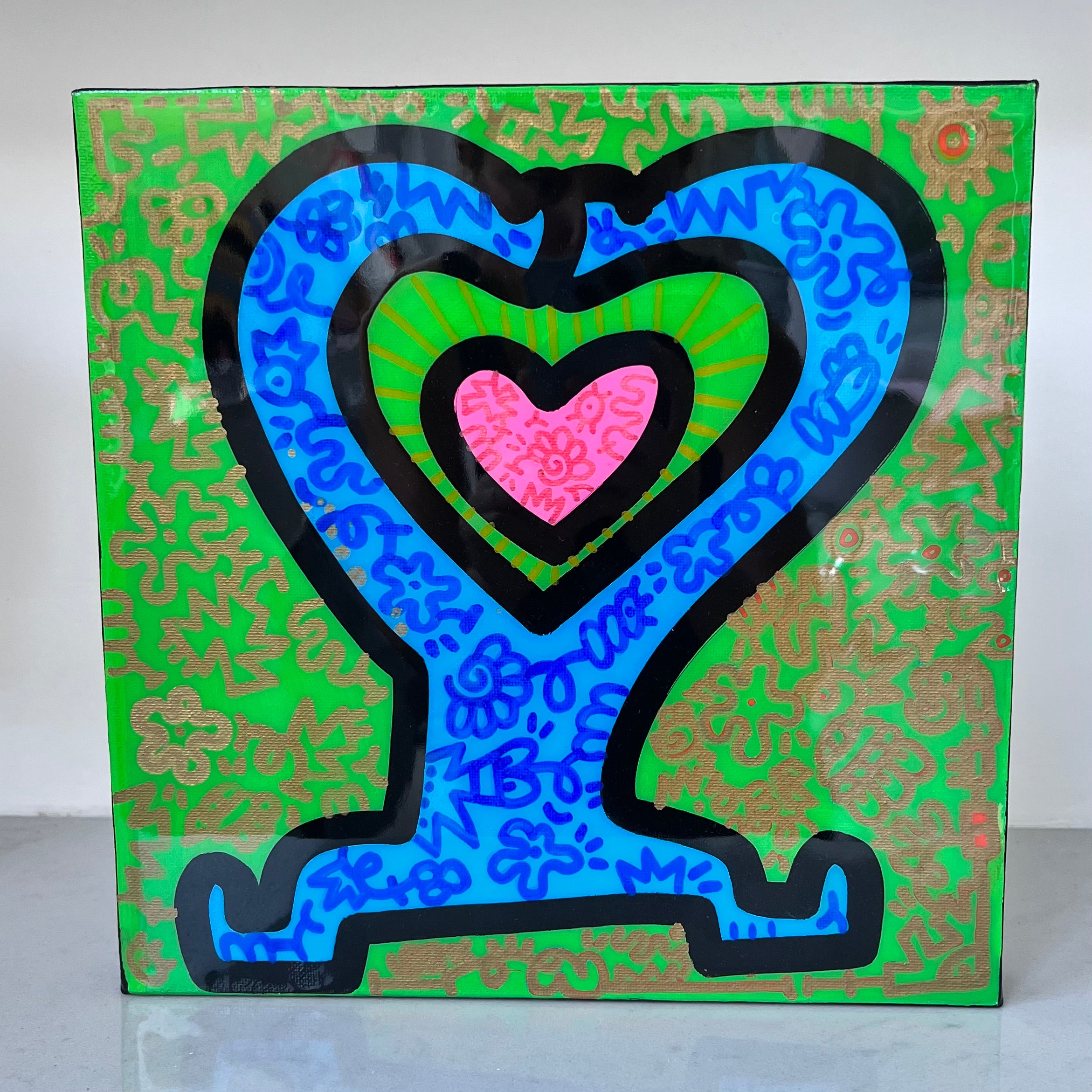 tableau pop art deco intérieure interior expo peintre belge artiste belge decoration original peinture Keith haring peps good vibes decoratie belgique Bruxelles Brussel print gallery popart epoxy résine resin contemporain contemporary abstract abstrait kunst kunstenaar belg Belgium Belgian artist design galerie galerij affordable art fair Brussels aaf doodle frenchie French bulldog