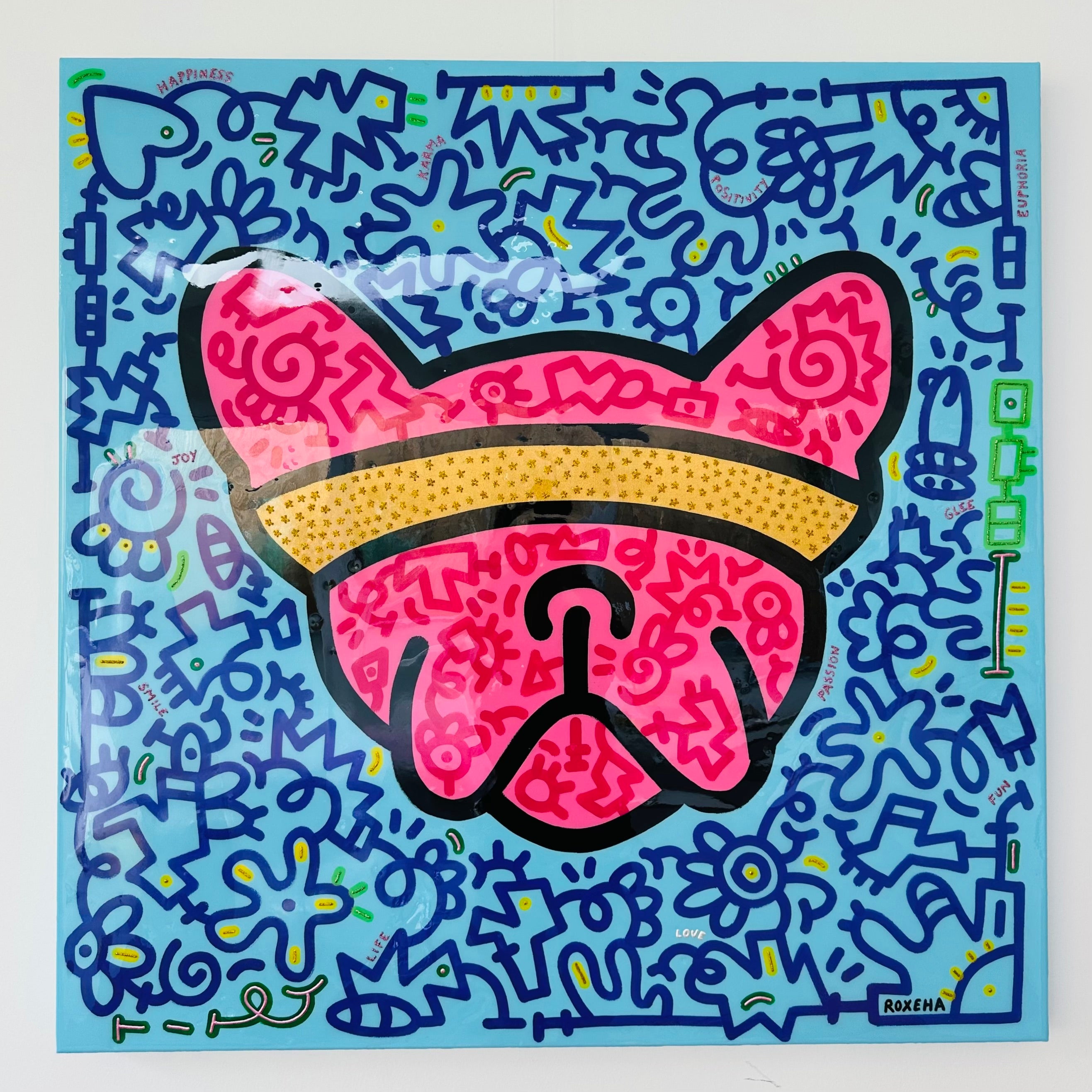 tableau pop art deco intérieure interior expo peintre belge artiste belge decoration original peinture Keith haring peps good vibes decoratie belgique Bruxelles Brussel print gallery popart epoxy résine resin contemporain contemporary abstract abstrait kunst kunstenaar belg Belgium Belgian artist design galerie galerij affordable art fair Brussels aaf doodle