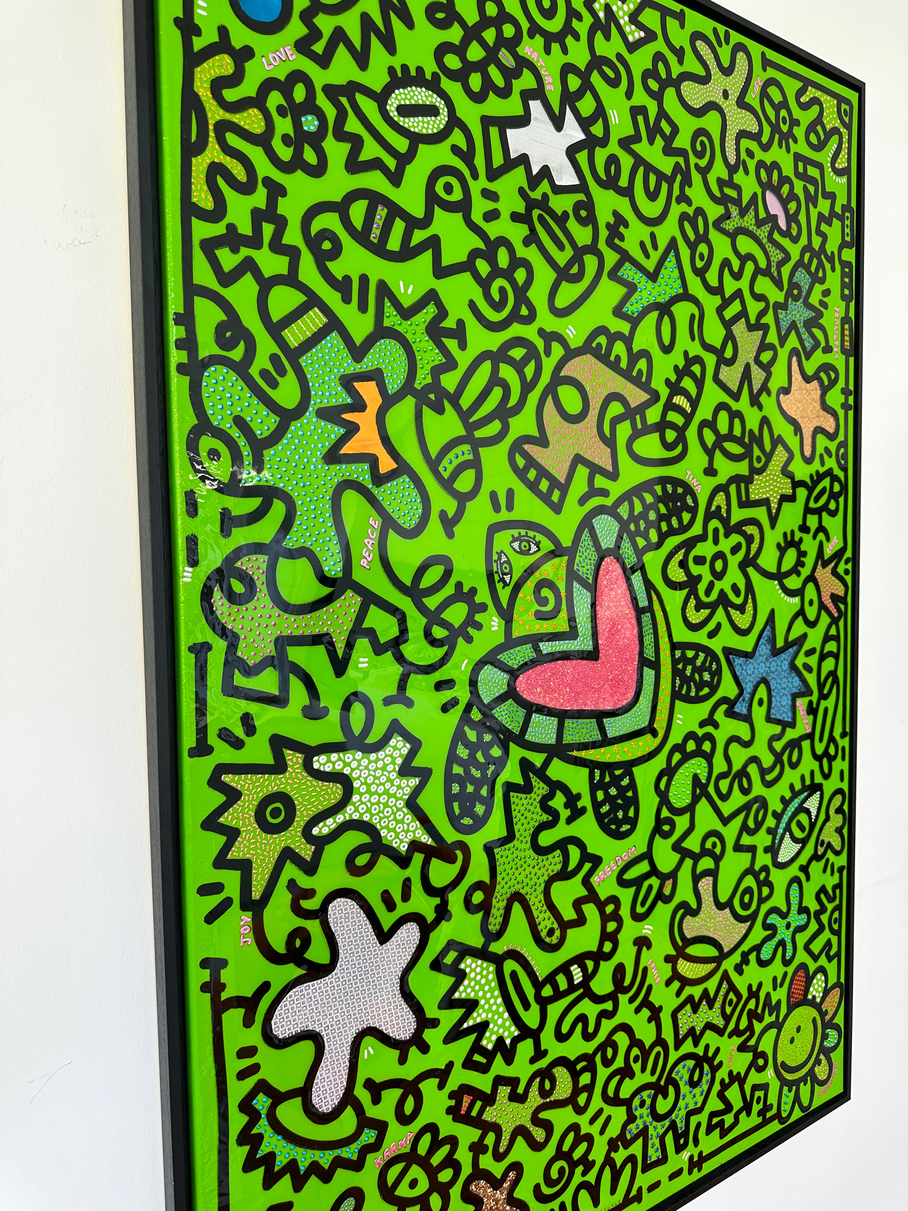 tableau pop art deco intérieure interior expo peintre belge artiste belge decoration original peinture Keith haring peps good vibes decoratie belgique Bruxelles Brussel print gallery popart epoxy résine resin contemporain contemporary abstract abstrait kunst kunstenaar belg Belgium Belgian artist design galerie galerij affordable art fair Brussels aaf doodle