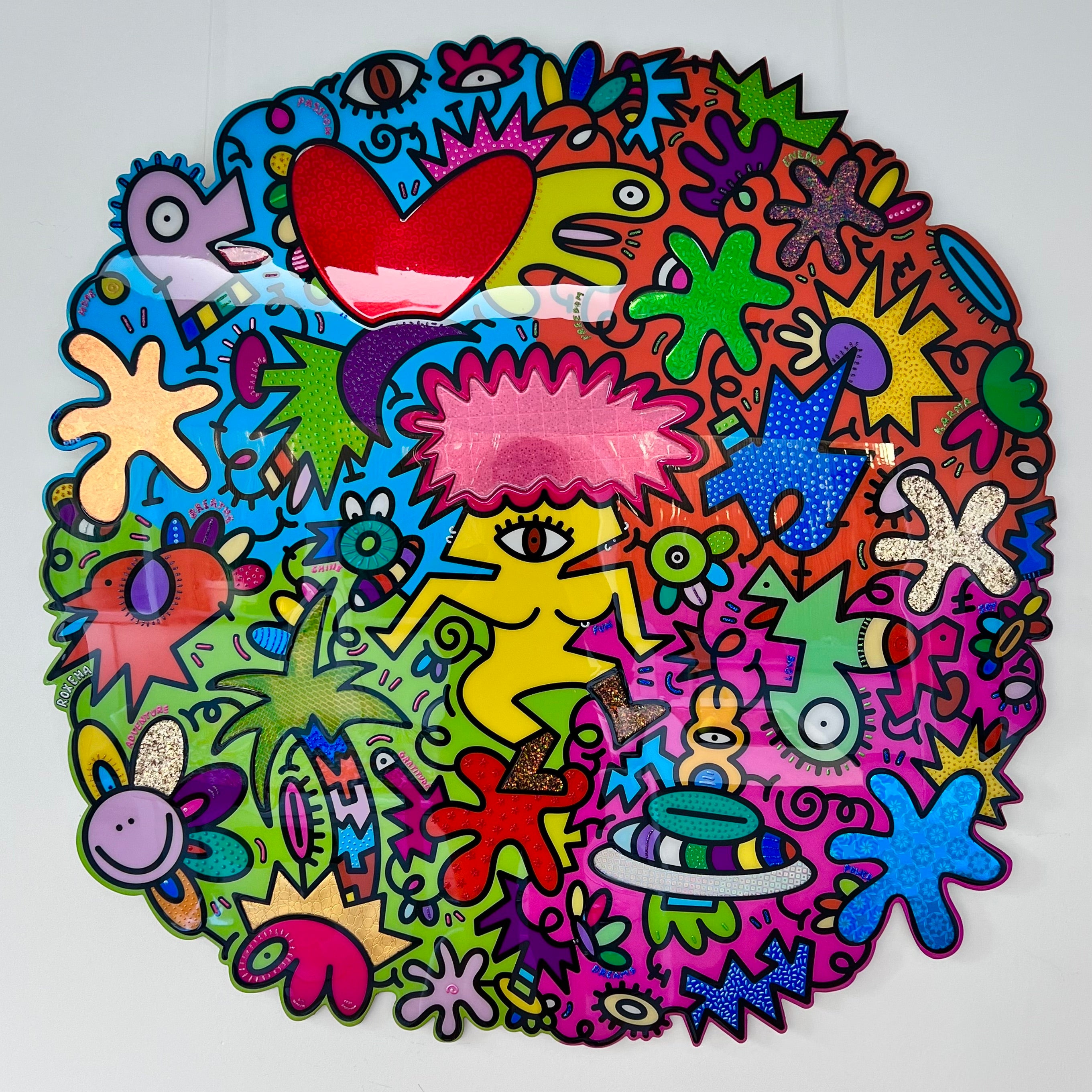 tableau pop art deco intérieure interior expo peintre belge artiste belge decoration original peinture Keith haring peps good vibes decoratie belgique Bruxelles Brussel print gallery popart epoxy résine resin contemporain contemporary abstract abstrait kunst kunstenaar belg Belgium Belgian artist design galerie galerij affordable art fair Brussels aaf doodle frenchie French bulldog