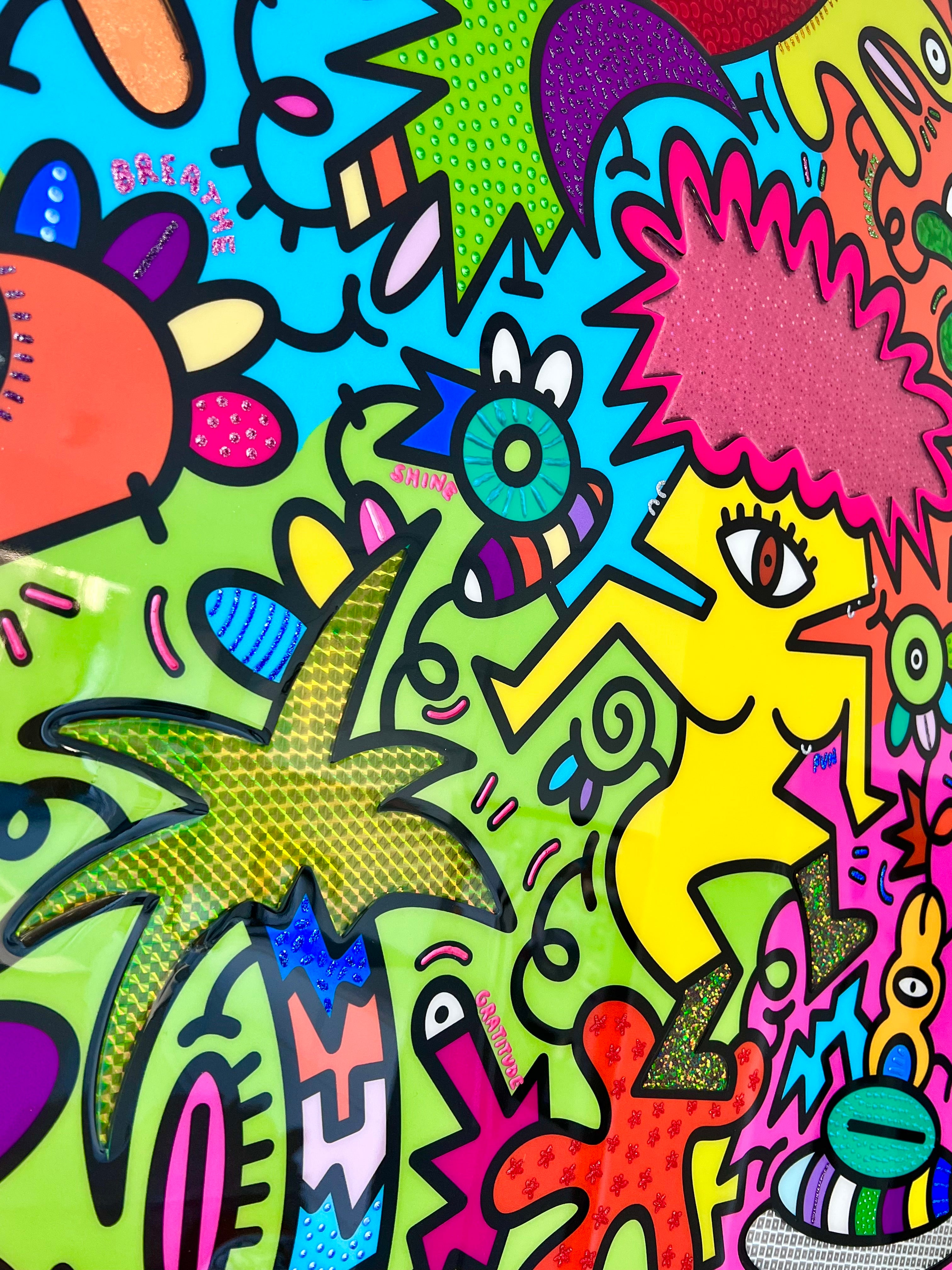 tableau pop art deco intérieure interior expo peintre belge artiste belge decoration original peinture Keith haring peps good vibes decoratie belgique Bruxelles Brussel print gallery popart epoxy résine resin contemporain contemporary abstract abstrait kunst kunstenaar belg Belgium Belgian artist design galerie galerij affordable art fair Brussels aaf doodle frenchie French bulldog