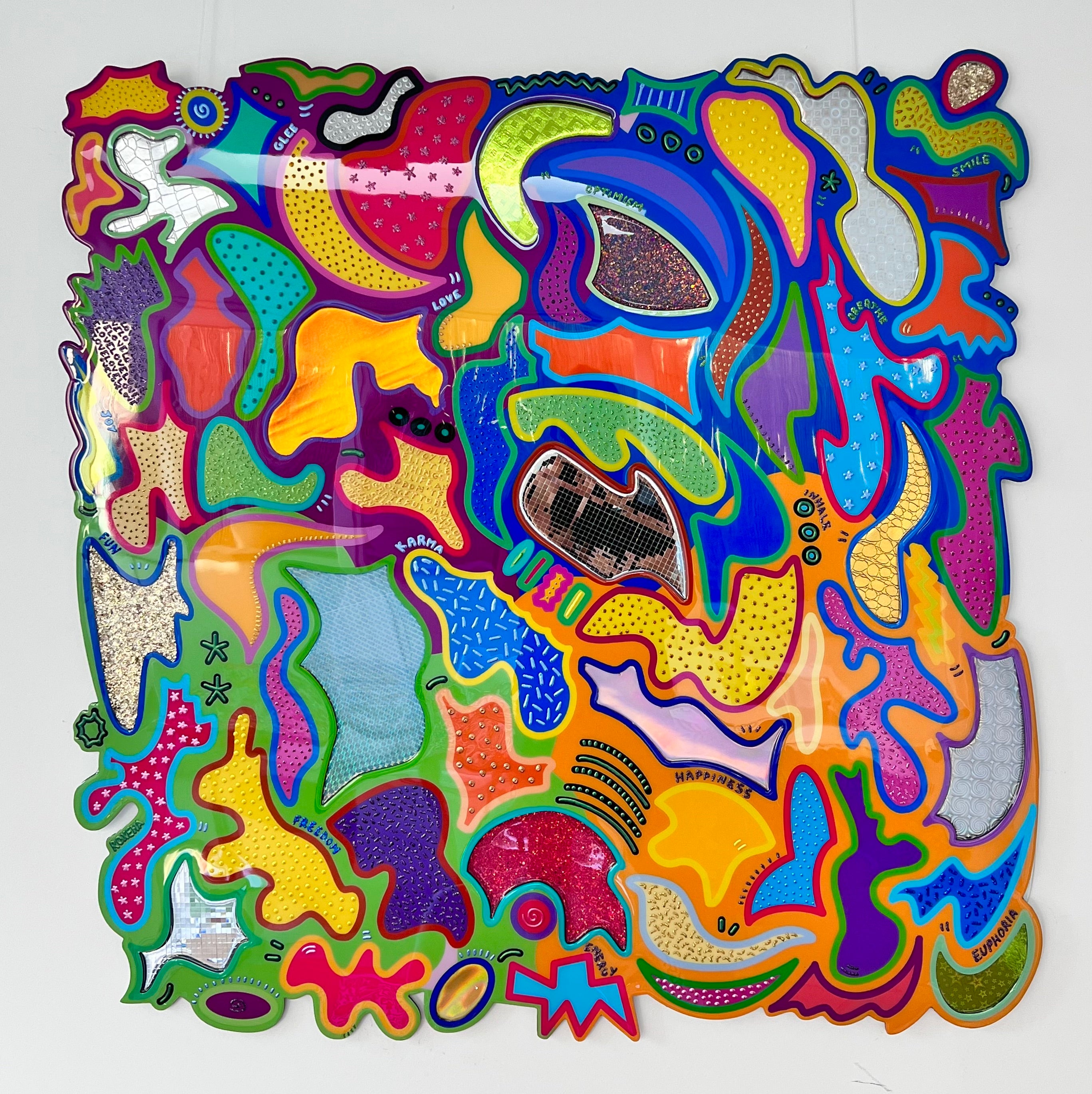 tableau pop art deco intérieure interior expo peintre belge artiste belge decoration original peinture Keith haring peps good vibes decoratie belgique Bruxelles Brussel print gallery popart epoxy résine resin contemporain contemporary abstract abstrait kunst kunstenaar belg Belgium Belgian artist design galerie galerij affordable art fair Brussels aaf doodle frenchie French bulldog