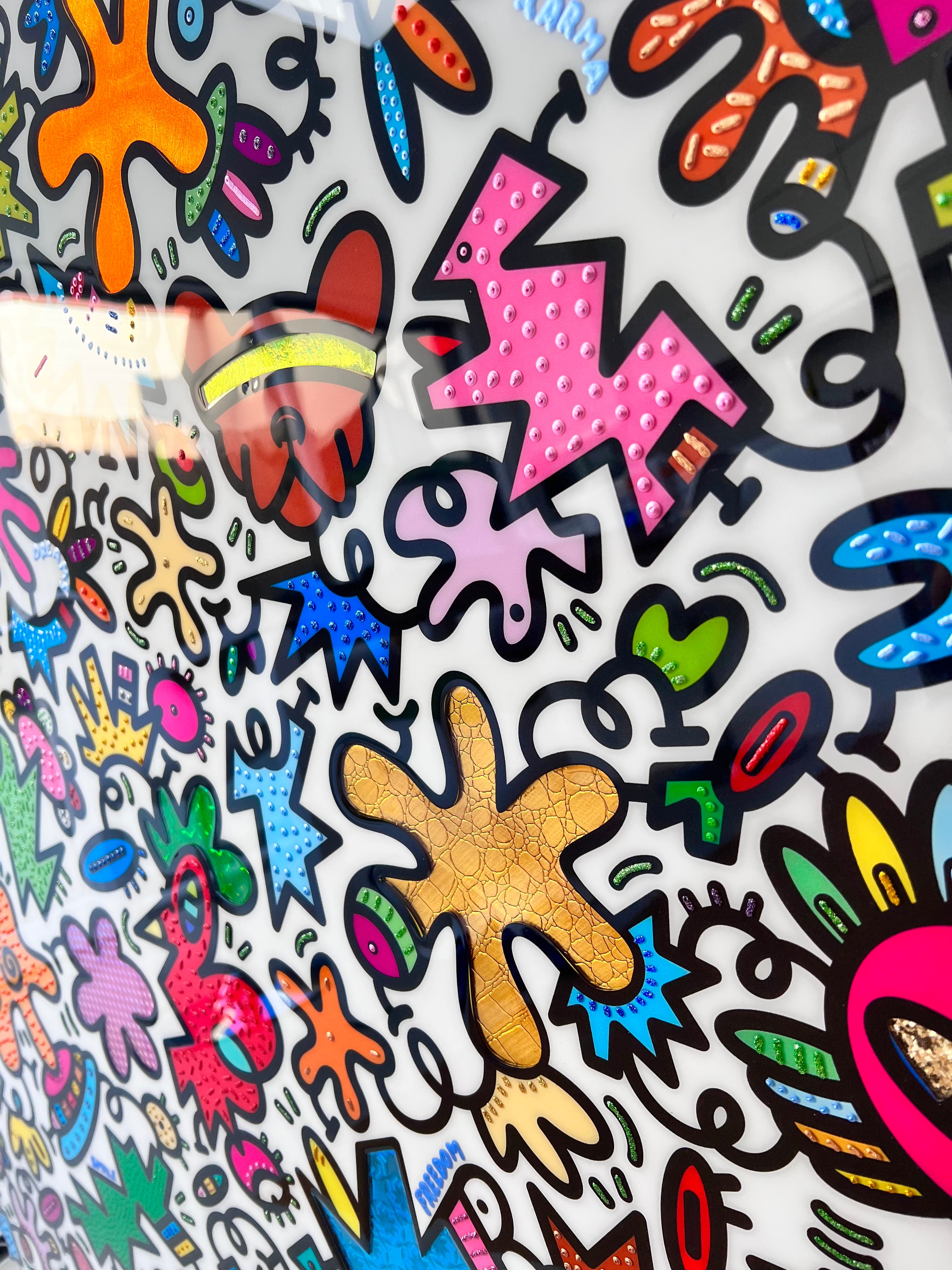tableau pop art deco intérieure interior expo peintre belge artiste belge decoration original peinture Keith haring peps good vibes decoratie belgique Bruxelles Brussel print gallery popart epoxy résine resin contemporain contemporary abstract abstrait kunst kunstenaar belg Belgium Belgian artist design galerie galerij affordable art fair Brussels aaf doodle frenchie French bulldog