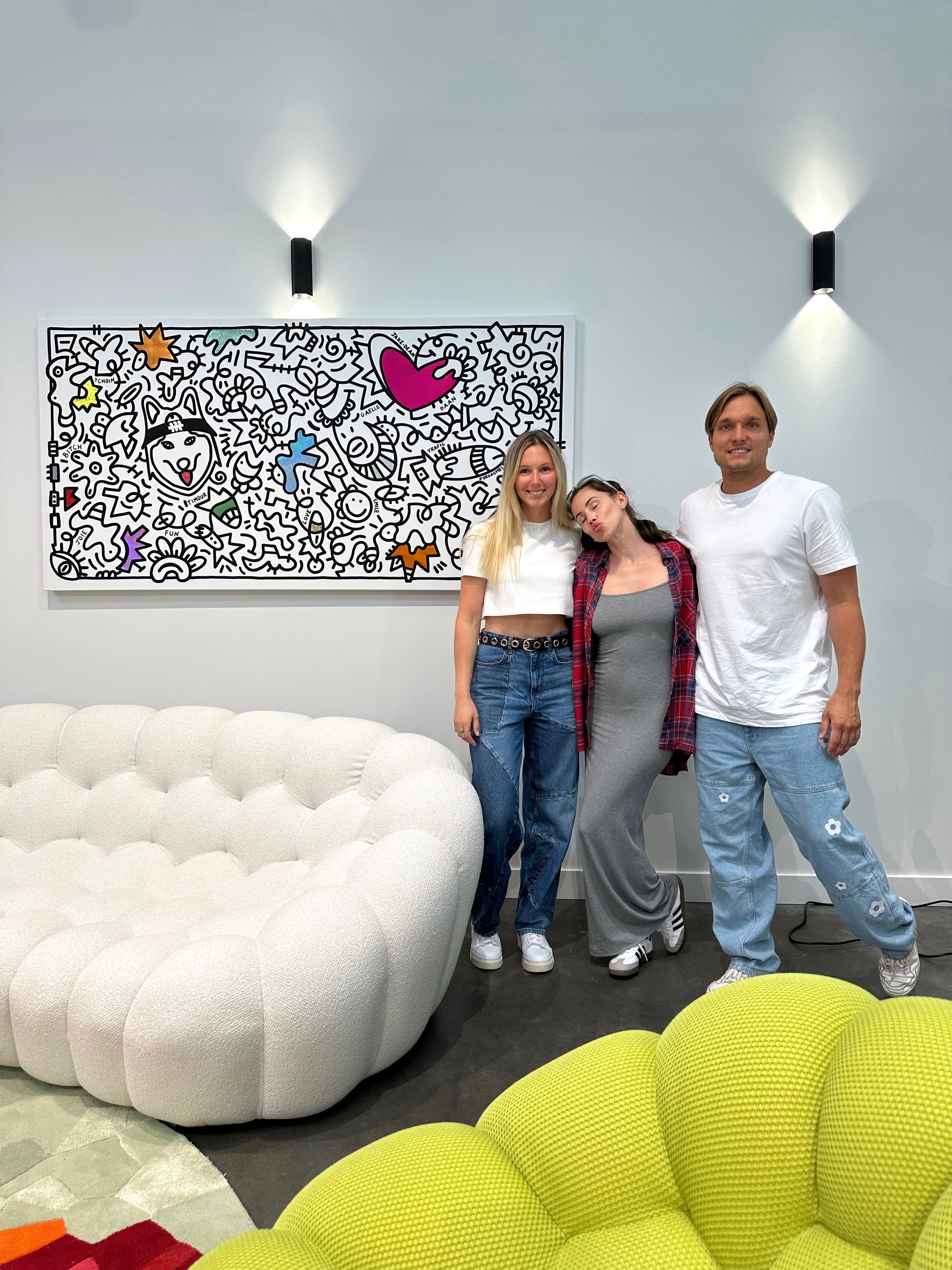 tableau pop art deco intérieure interior expo peintre belge artiste belge decoration original peinture Keith haring peps good vibes decoratie belgique Bruxelles Brussel print gallery popart epoxy résine resin contemporain contemporary abstract abstrait kunst kunstenaar belg Belgium Belgian artist design galerie galerij Knokke le Zoute Martine cosmetics Gaelle Garcia Diaz tchoin