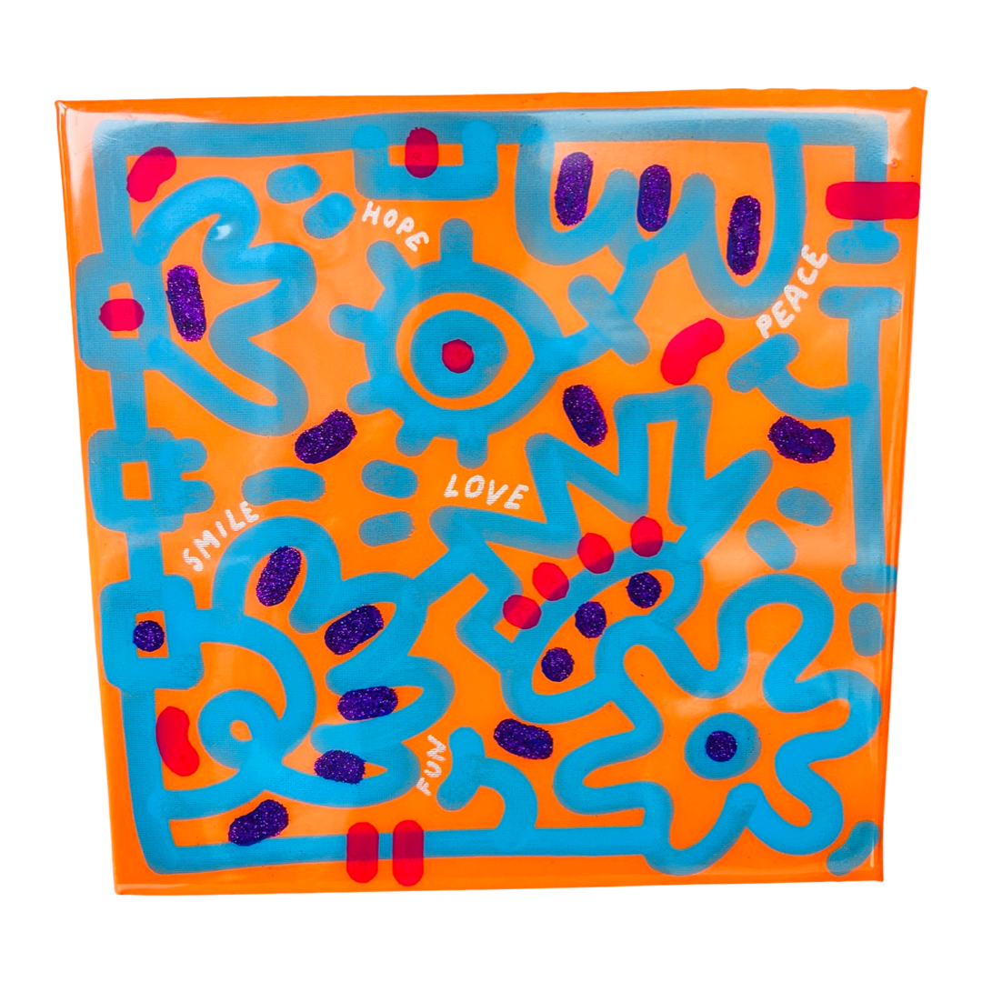 tableau pop art deco intérieure interior expo peintre belge artiste belge decoration original peinture Keith haring peps good vibes decoratie belgique Bruxelles Brussel print gallery popart epoxy résine resin contemporain contemporary abstract abstrait kunst kunstenaar belg Belgium Belgian artist design galerie galerij affordable art fair Brussels aaf doodle frenchie French bulldog