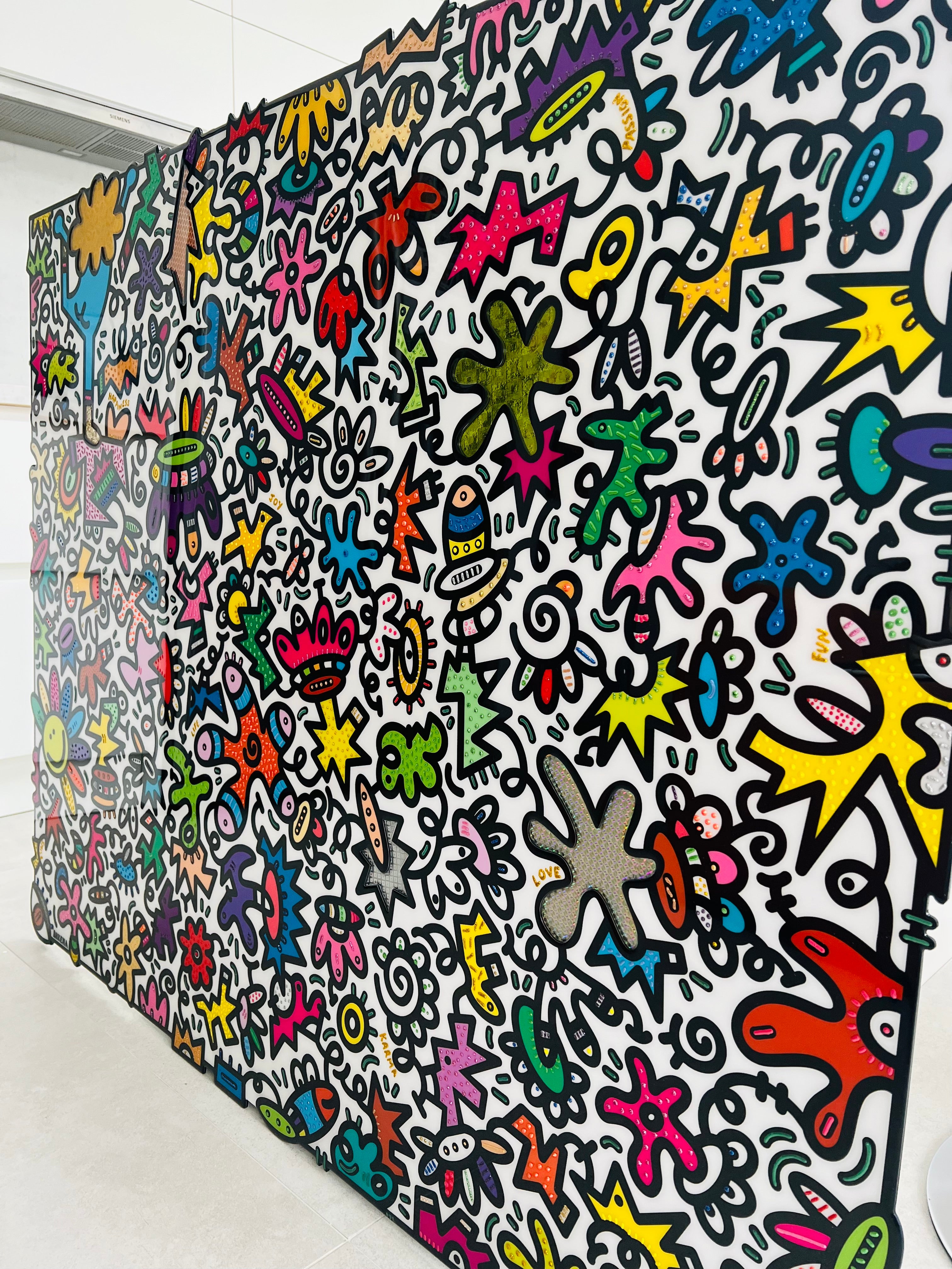 tableau pop art deco intérieure interior expo peintre belge artiste belge decoration original peinture Keith haring peps good vibes decoratie belgique Bruxelles Brussel print gallery popart epoxy résine resin contemporain contemporary abstract abstrait kunst kunstenaar belg Belgium Belgian artist design galerie galerij affordable art fair Brussels aaf doodle frenchie French bulldog