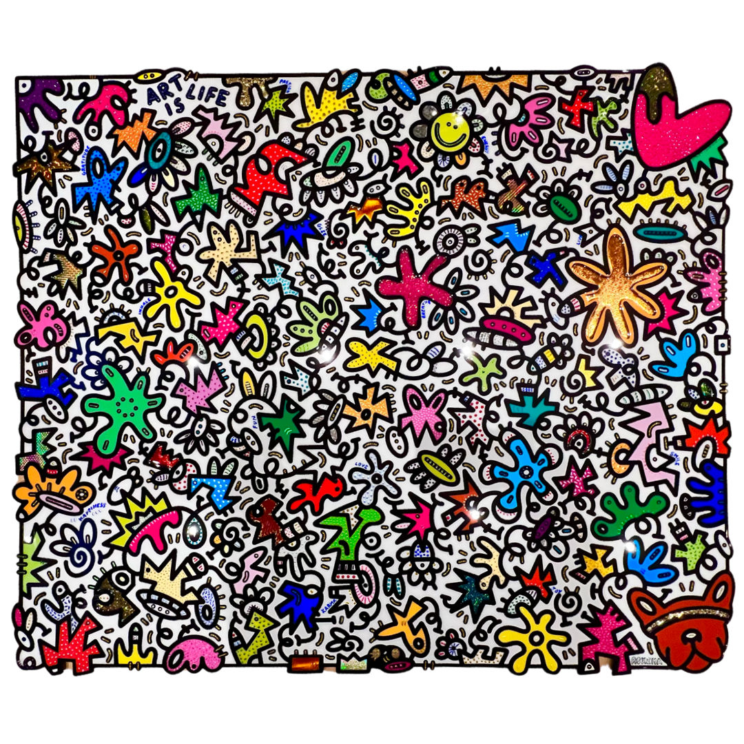 tableau pop art deco intérieure interior expo peintre belge artiste belge decoration original peinture Keith haring peps good vibes decoratie belgique Bruxelles Brussel print gallery popart epoxy résine resin contemporain contemporary abstract abstrait kunst kunstenaar belg Belgium Belgian artist design galerie galerij affordable art fair Brussels aaf doodle frenchie French bulldog
