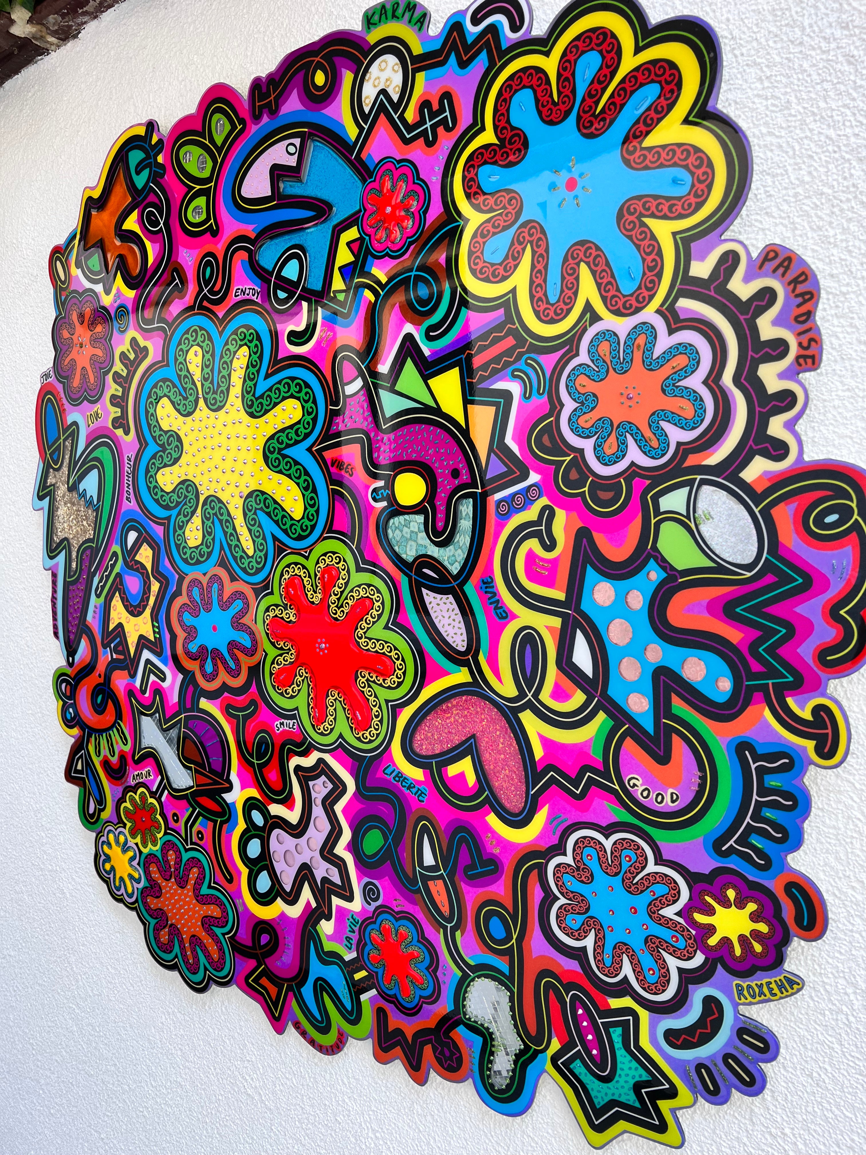tableau pop art deco intérieure interior expo peintre belge artiste belge decoration original peinture Keith haring peps good vibes decoratie belgique Bruxelles Brussel print gallery popart epoxy résine resin contemporain contemporary abstract abstrait kunst kunstenaar belg Belgium Belgian artist design galerie galerij