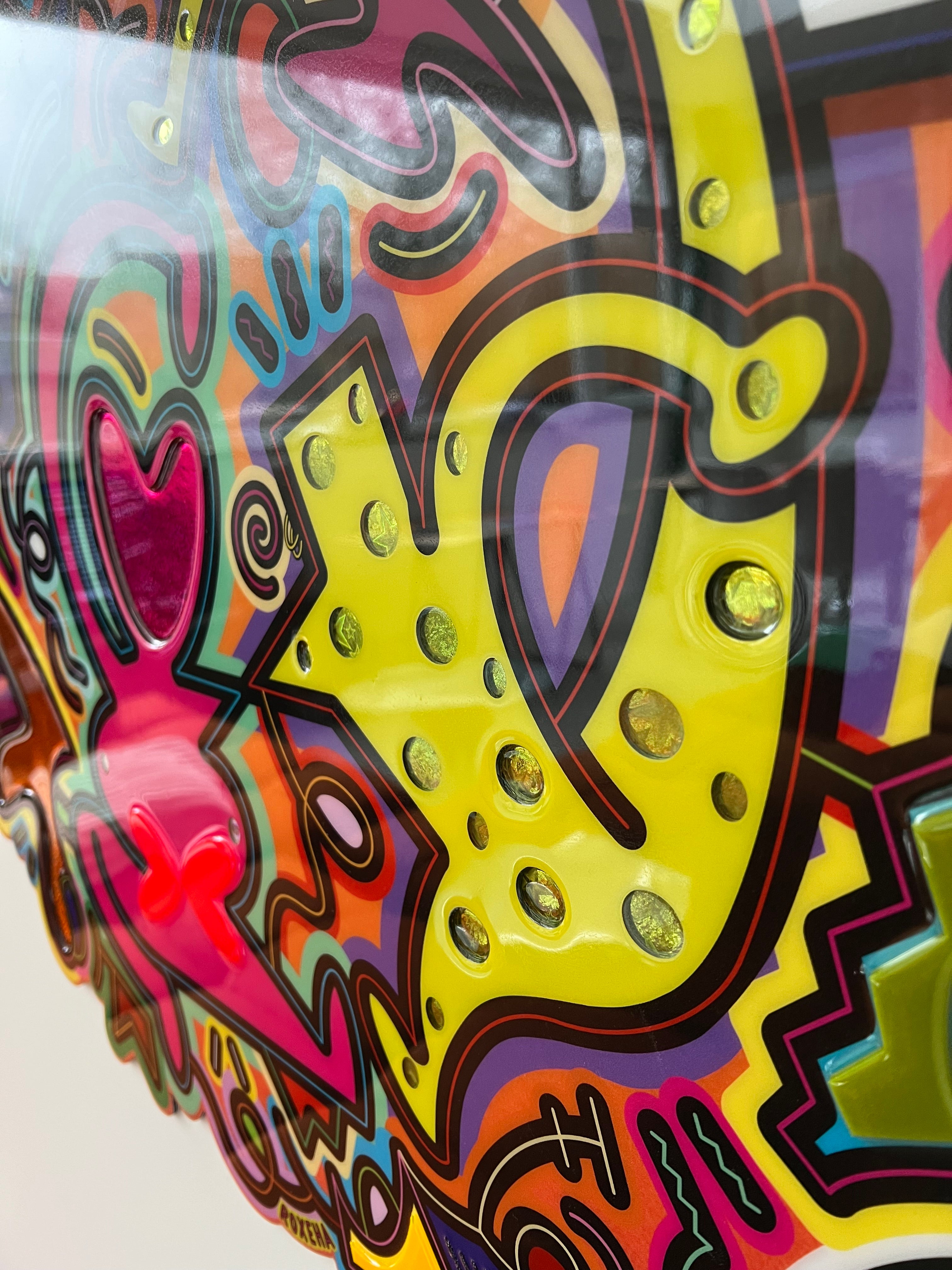 tableau pop art deco intérieure interior expo peintre belge artiste belge decoration original peinture Keith haring peps good vibes decoratie belgique Bruxelles Brussel print gallery popart epoxy résine resin contemporain contemporary abstract abstrait kunst kunstenaar belg Belgium Belgian artist design galerie galerij
