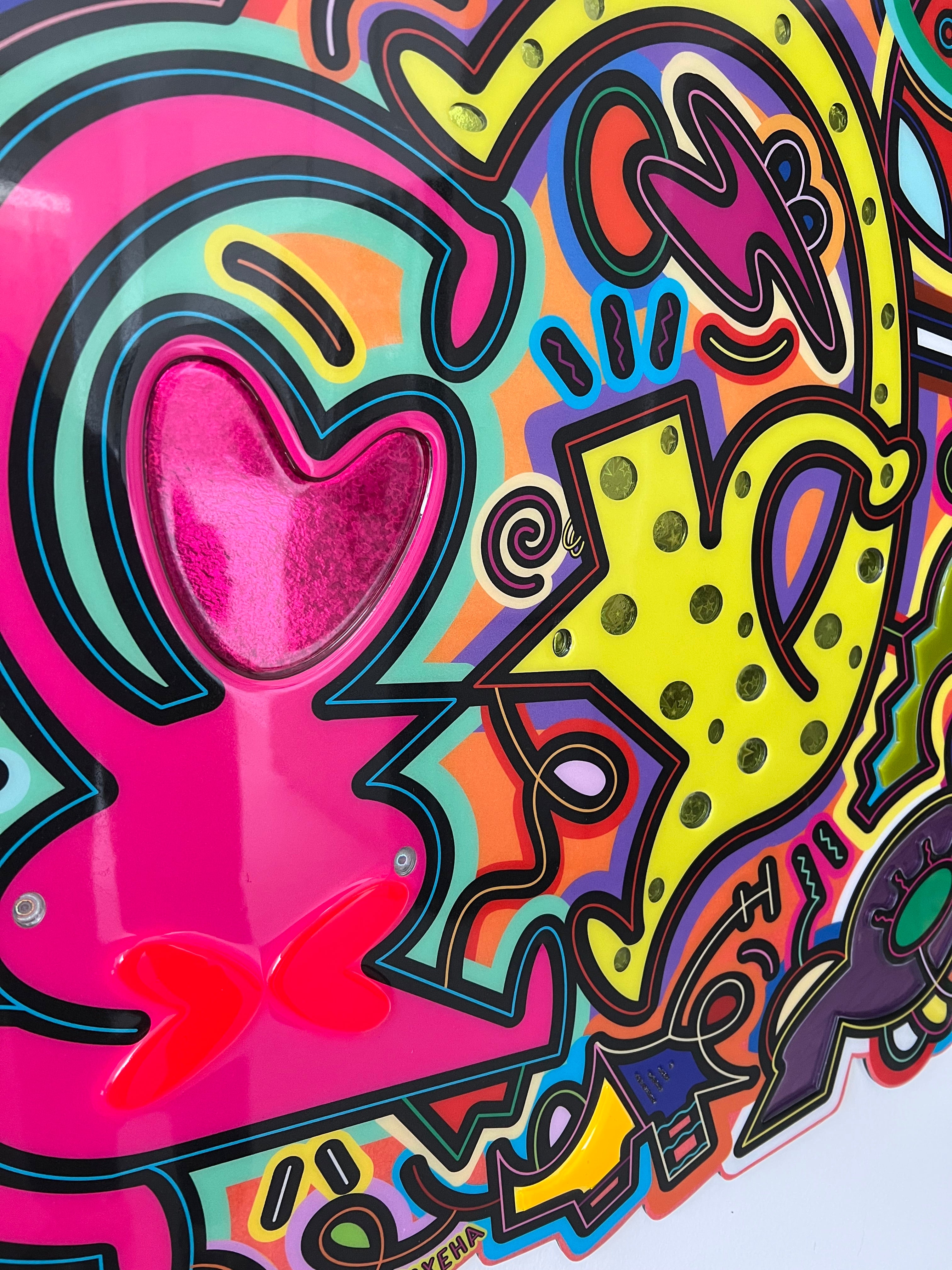 tableau pop art deco intérieure interior expo peintre belge artiste belge decoration original peinture Keith haring peps good vibes decoratie belgique Bruxelles Brussel print gallery popart epoxy résine resin contemporain contemporary abstract abstrait kunst kunstenaar belg Belgium Belgian artist design galerie galerij