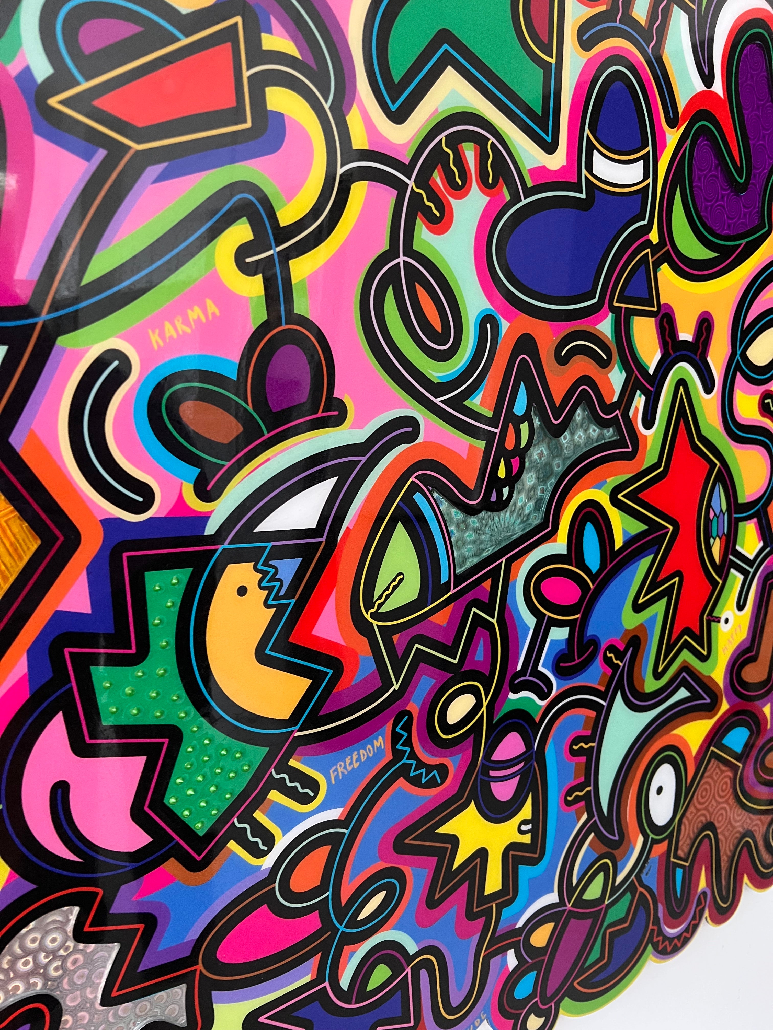 tableau pop art deco intérieure interior expo peintre belge artiste belge decoration original peinture Keith haring peps good vibes decoratie belgique Bruxelles Brussel print gallery popart epoxy résine resin contemporain contemporary abstract abstrait kunst kunstenaar belg Belgium Belgian artist design galerie galerij