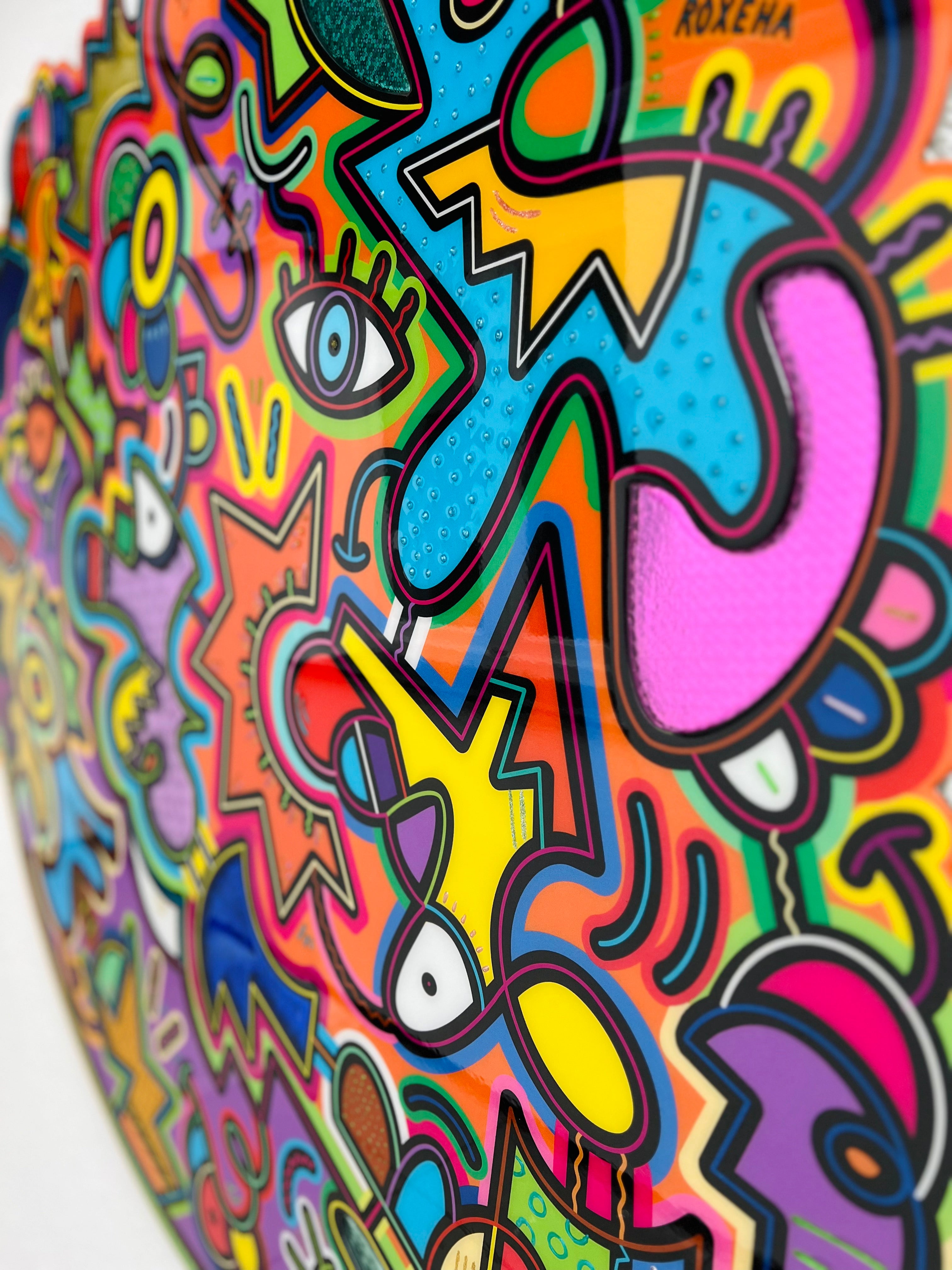 tableau pop art deco intérieure interior expo peintre belge artiste belge decoration original peinture Keith haring peps good vibes decoratie belgique Bruxelles Brussel print gallery popart epoxy résine resin contemporain contemporary abstract abstrait kunst kunstenaar belg Belgium Belgian artist design galerie galerij