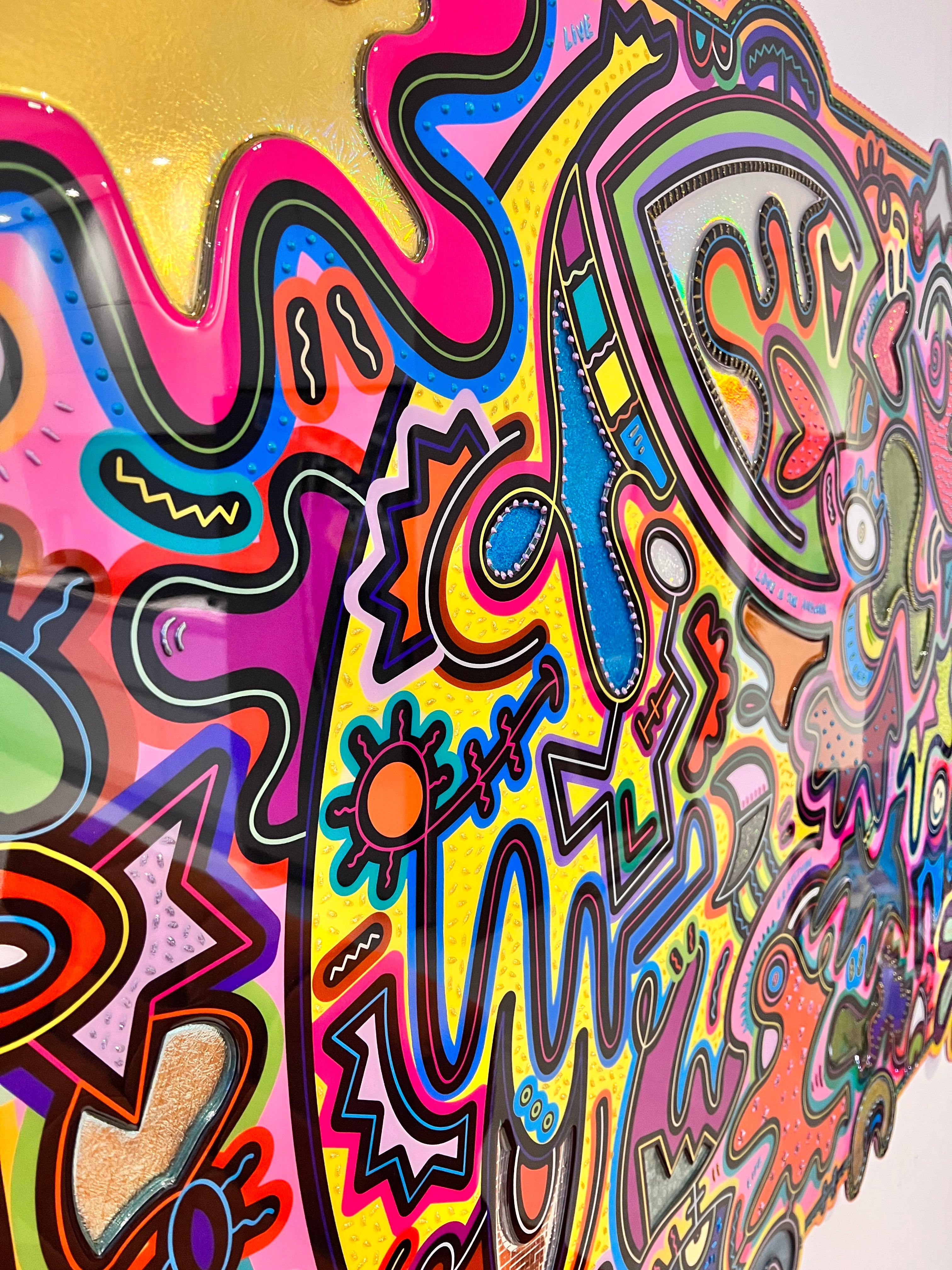 tableau pop art deco intérieure interior expo peintre belge artiste belge decoration original peinture Keith haring peps good vibes decoratie belgique Bruxelles Brussel print gallery popart epoxy résine resin contemporain contemporary abstract abstrait kunst kunstenaar belg Belgium Belgian artist design galerie galerij