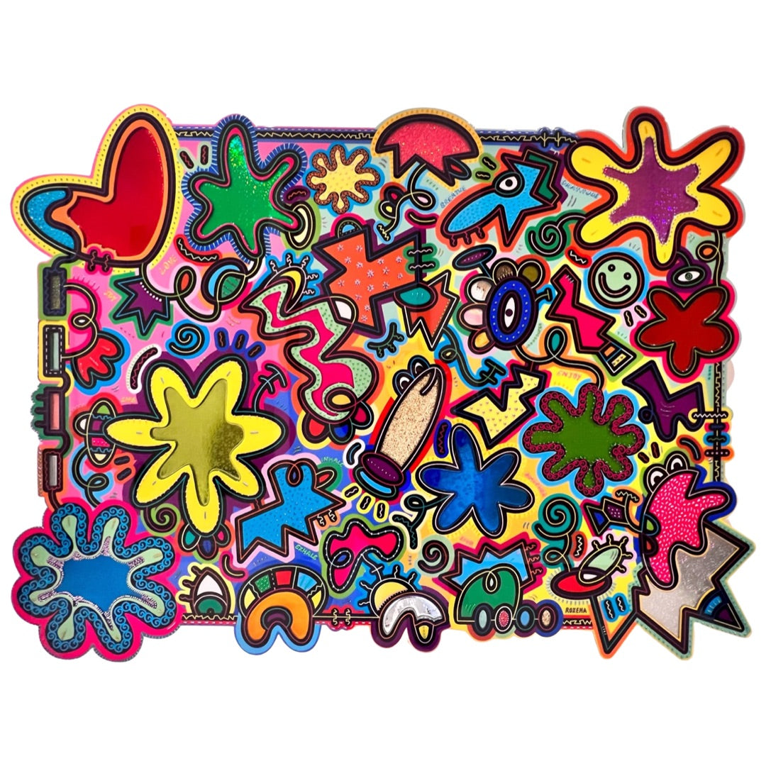 tableau pop art deco intérieure interior expo peintre belge artiste belge decoration original peinture Keith haring peps good vibes decoratie belgique Bruxelles Brussel print gallery popart epoxy résine resin contemporain contemporary abstract abstrait kunst kunstenaar belg Belgium Belgian artist design galerie galerij