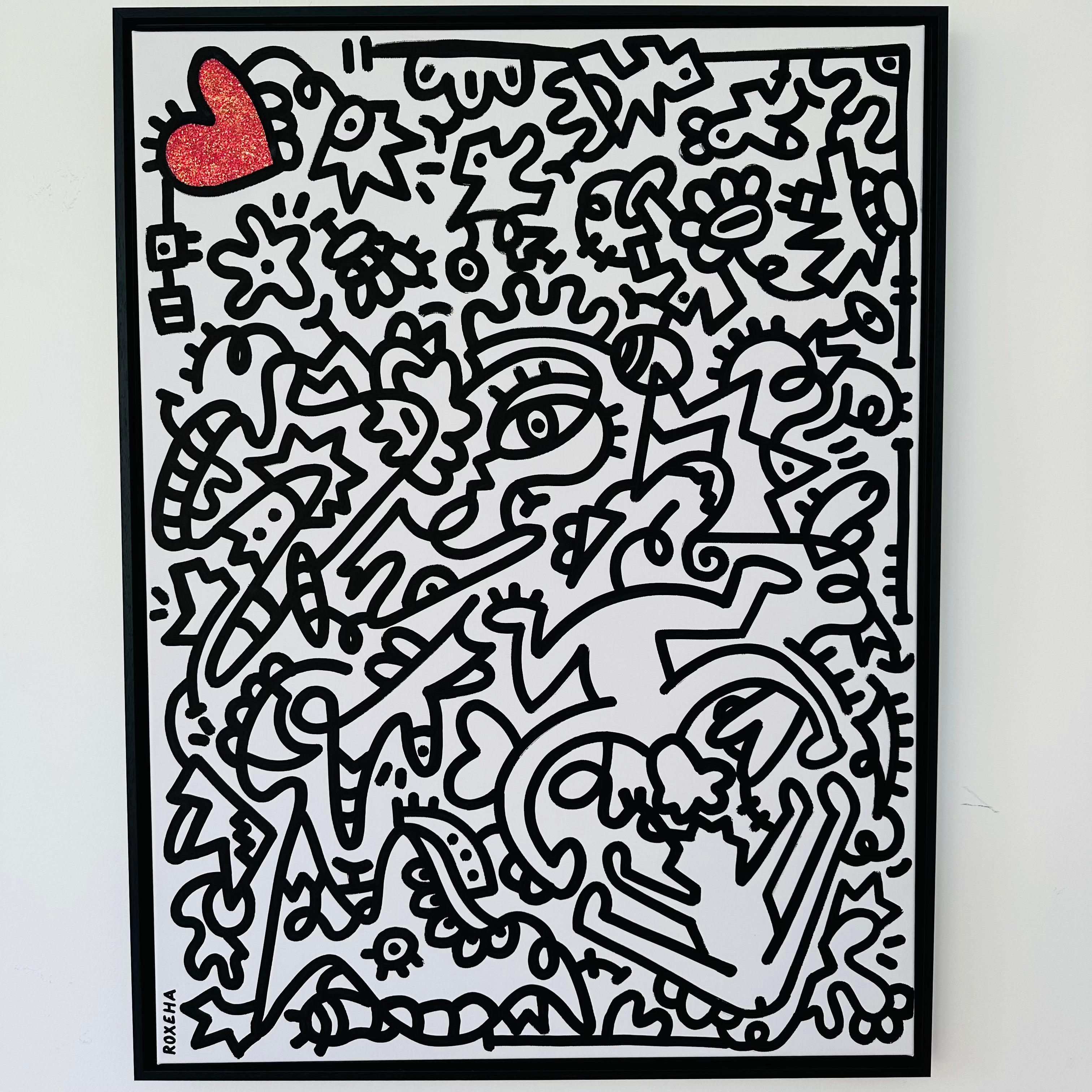 tableau pop art deco intérieure interior expo peintre belge artiste belge decoration original peinture Keith haring peps good vibes decoratie belgique Bruxelles Brussel print gallery popart epoxy résine resin contemporain contemporary abstract abstrait kunst kunstenaar belg Belgium Belgian artist design galerie galerij affordable art fair Brussels aaf doodle frenchie French bulldog