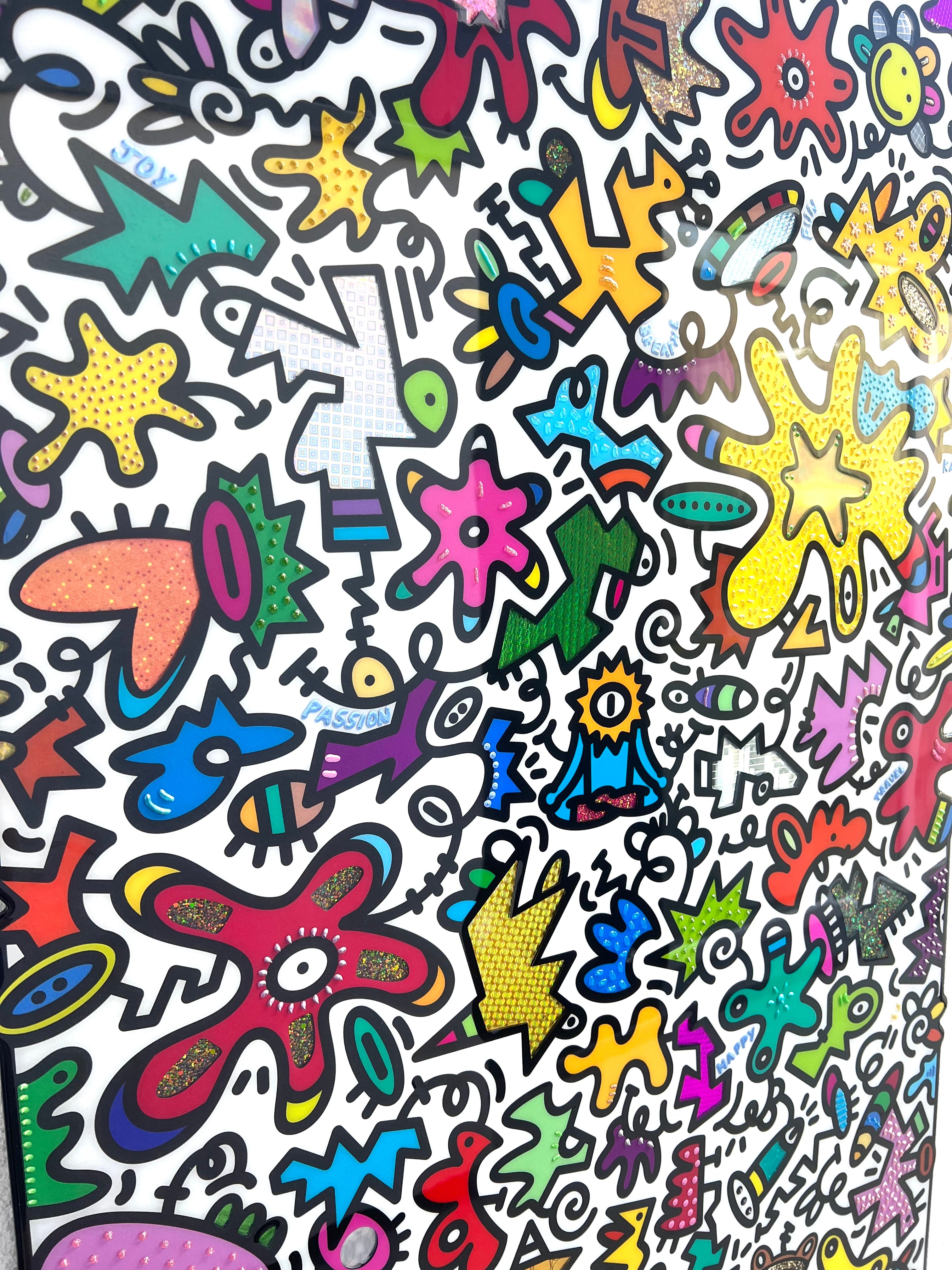 tableau pop art deco intérieure interior expo peintre belge artiste belge decoration original peinture Keith haring peps good vibes decoratie belgique Bruxelles Brussel print gallery popart epoxy résine resin contemporain contemporary abstract abstrait kunst kunstenaar belg Belgium Belgian artist design galerie galerij affordable art fair Brussels aaf doodle