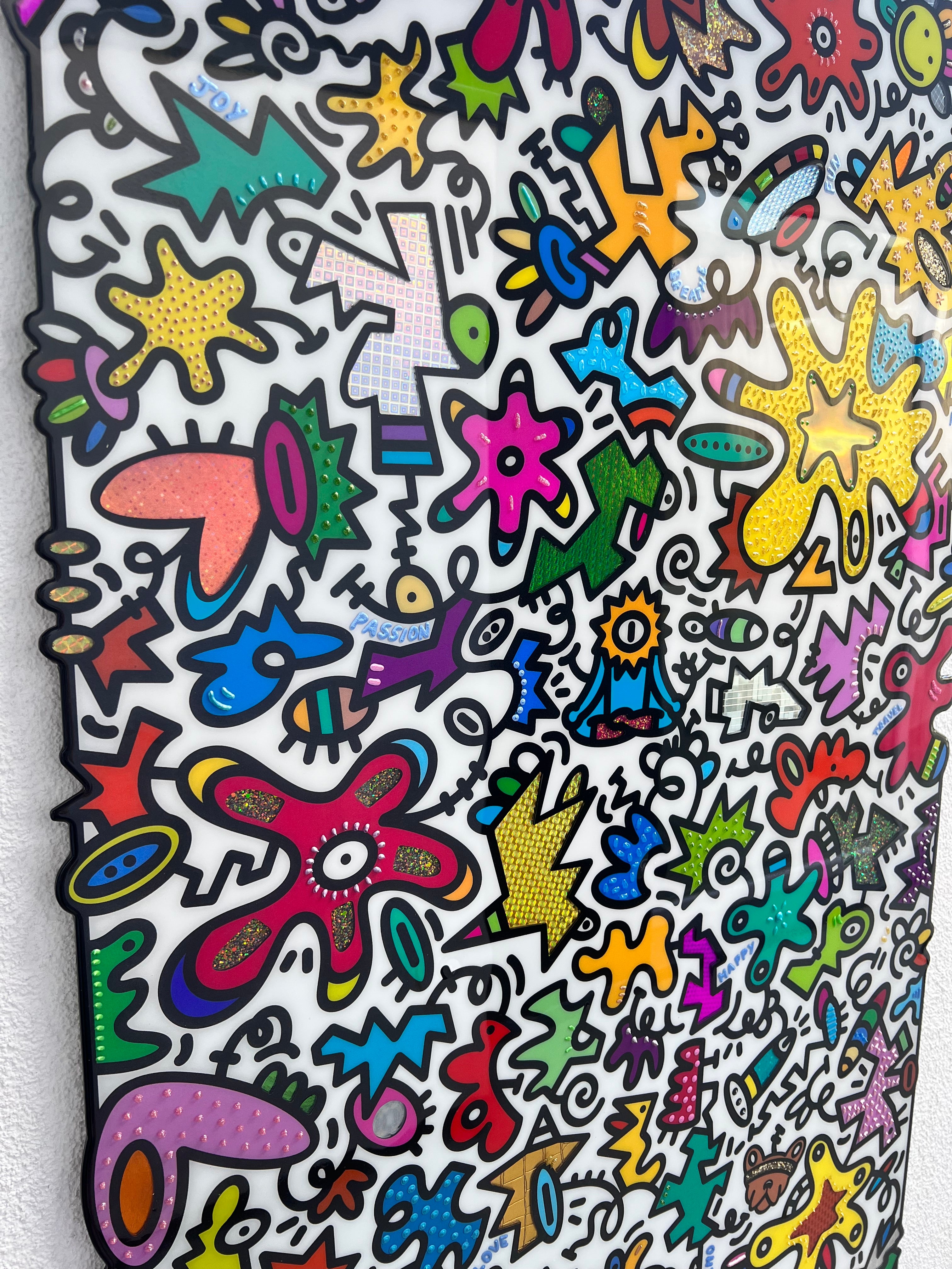 tableau pop art deco intérieure interior expo peintre belge artiste belge decoration original peinture Keith haring peps good vibes decoratie belgique Bruxelles Brussel print gallery popart epoxy résine resin contemporain contemporary abstract abstrait kunst kunstenaar belg Belgium Belgian artist design galerie galerij affordable art fair Brussels aaf doodle