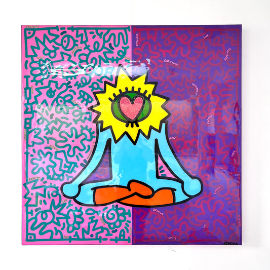 tableau pop art deco intérieure interior expo peintre belge artiste belge decoration original peinture Keith haring peps good vibes decoratie belgique Bruxelles Brussel print gallery popart epoxy résine resin contemporain contemporary abstract abstrait kunst kunstenaar belg Belgium Belgian artist design galerie galerij affordable art fair Brussels aaf doodle
