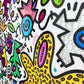 tableau pop art deco intérieure interior expo peintre belge artiste belge decoration original peinture Keith haring peps good vibes decoratie belgique Bruxelles Brussel print gallery popart epoxy résine resin contemporain contemporary abstract abstrait kunst kunstenaar belg Belgium Belgian artist design galerie galerij