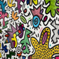 tableau pop art deco intérieure interior expo peintre belge artiste belge decoration original peinture Keith haring peps good vibes decoratie belgique Bruxelles Brussel print gallery popart epoxy résine resin contemporain contemporary abstract abstrait kunst kunstenaar belg Belgium Belgian artist design galerie galerij