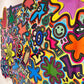tableau pop art deco intérieure interior expo peintre belge artiste belge decoration original peinture Keith haring peps good vibes decoratie belgique Bruxelles Brussel print gallery popart epoxy résine resin contemporain contemporary abstract abstrait kunst kunstenaar belg Belgium Belgian artist design galerie galerij