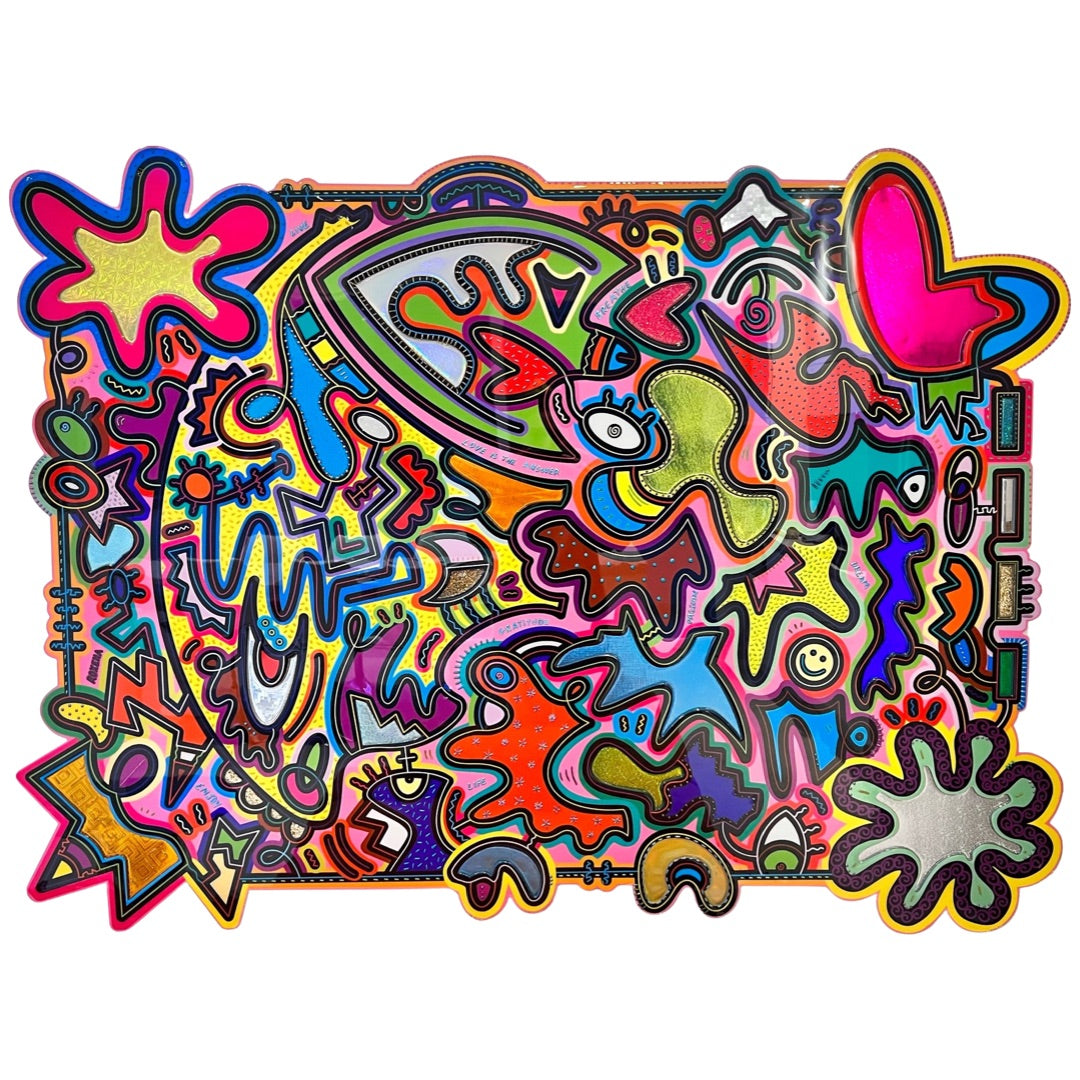 tableau pop art deco intérieure interior expo peintre belge artiste belge decoration original peinture Keith haring peps good vibes decoratie belgique Bruxelles Brussel print gallery popart epoxy résine resin contemporain contemporary abstract abstrait kunst kunstenaar belg Belgium Belgian artist design galerie galerij